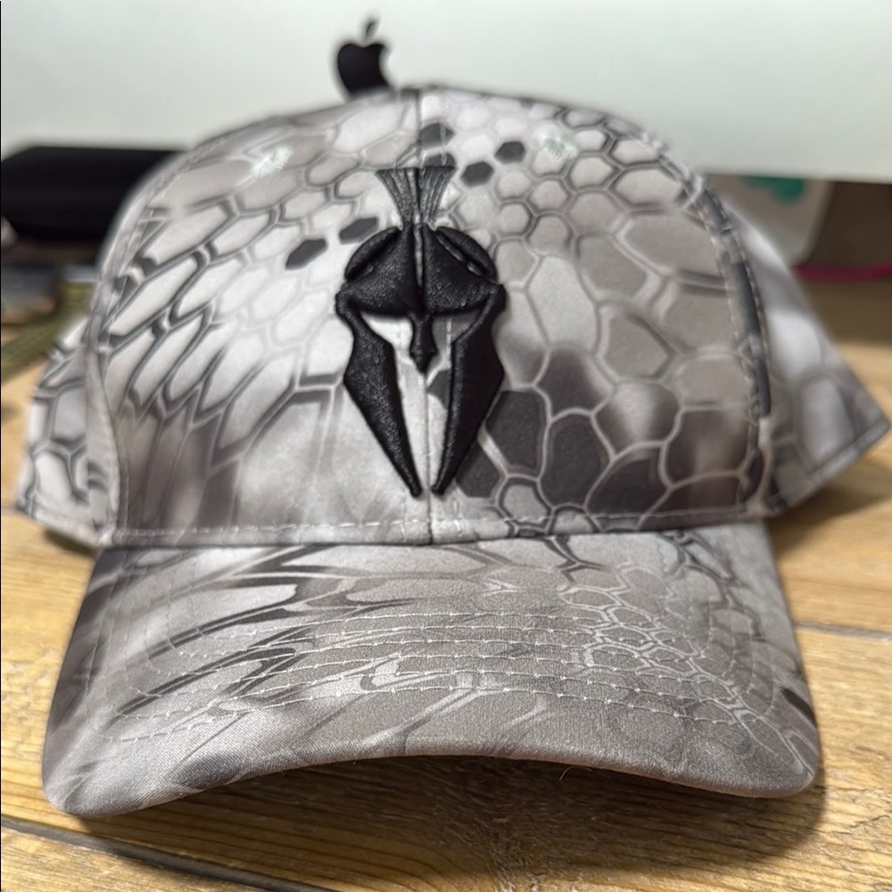 KRYPTEK Gray Camouflage Cap with Black Logo